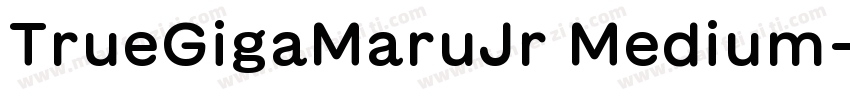 TrueGigaMaruJr Medium字体转换
